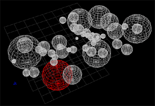 Spheres 5 wireframe different angle