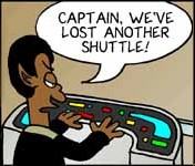 How can one lonely ship out in the delta quadrant lose one shuttle every week?