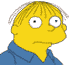 Ralph (the son of chief Wiggum) is a sweet guy but he's not very intelligent. Sais alot of cool things like: "my cat's breath smells like cat food"